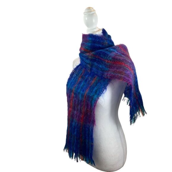 Ladies Royal ScotNeckwear Collection Wool and Mohair Jewel Toned Scarf - Picture 5 of 12